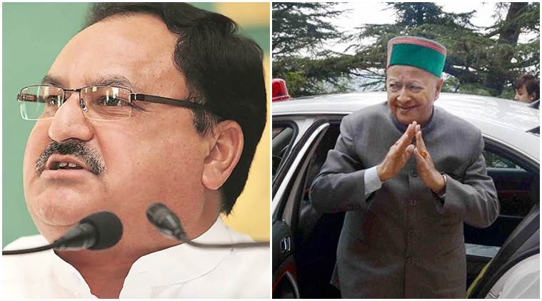 virbhadra singh, jp nadda, himachal pradesh, assembly polls, polls 2017, elections 2017, india news, indian express