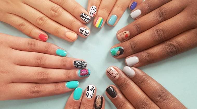 The artiste believes socially conscious nail art is important owing to the atrocities going around the world right now. (Source: Instagram/Ami Vega)