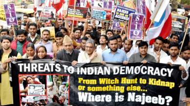 JNU student, JNU student missing, JNU student case, Najeeb Ahmed JNU student, Delhi High Court, Delhi Police, Delhi HC slams Delhi Police, indian express news