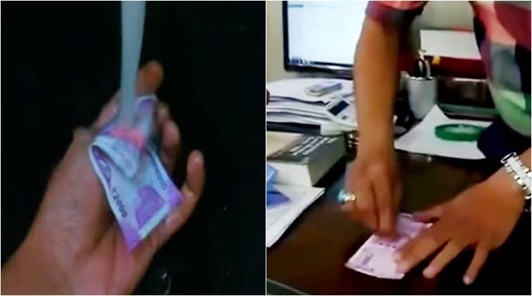 demonetisation, narendra modi, new 2000 rs notes, rs 2000 new notes, rs 2000 wash notes, rs 2000 notes wash, rs 2000 colour fades, rs 2000 colour test, indian express, indian express news