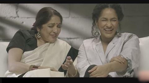 masaba gupta, neena gupta, masaba and neena gupta, masaba and neena gupta video, mother daughter relationship, masaba gupta, nina gupta, masaba nina video, blush masaba video, mother daughter relationship video, masaba unblushed video, viral video, trending news, indian express