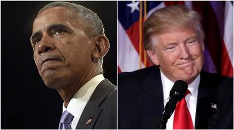 President-elect Donald Trump arrives at the White House to meet Obama ...