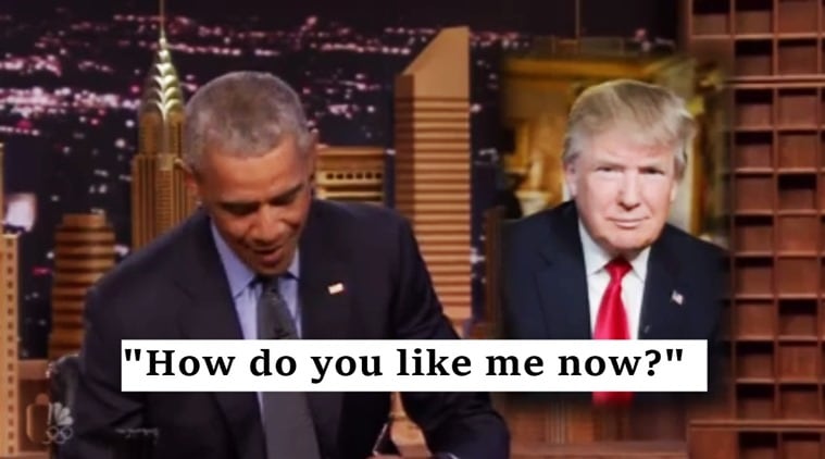obama, obama on jimmy fallon show, obama on the tonight show, obama and jimmy fallon, obama comment donald trump win, obama comment us elections, obama on donald trump victory. indian express, indian express news, trending globaly, viral videos, indian express