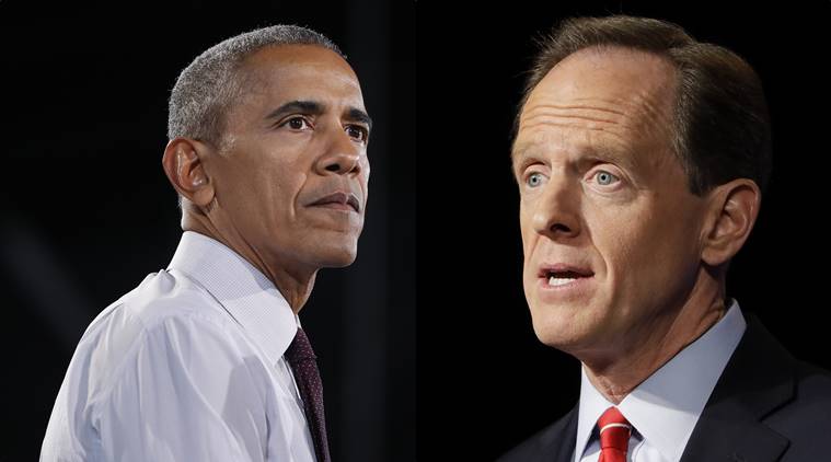 Barack Obama, Pat Toomey, US Senator, President Obama, US Elections 2016, US news, world news, latest news, indian express