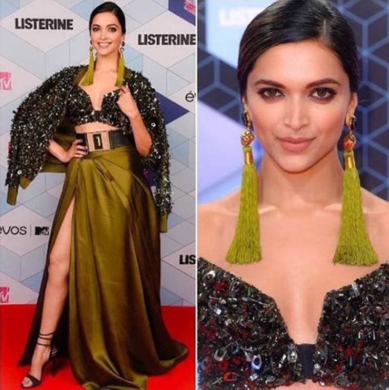 Deepika Padukone at the EMAs. (Source: Instagram/Monisha Jaisingh)