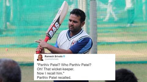 Twitterati’s welcome of Parthiv Patel back into the Indian Test squad is nothing short of hilarious!