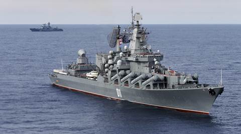 Russian warships, Dutch submarines, Russian warships in Mediterranean, Russian military, Russia news, world news, latest news, indian express