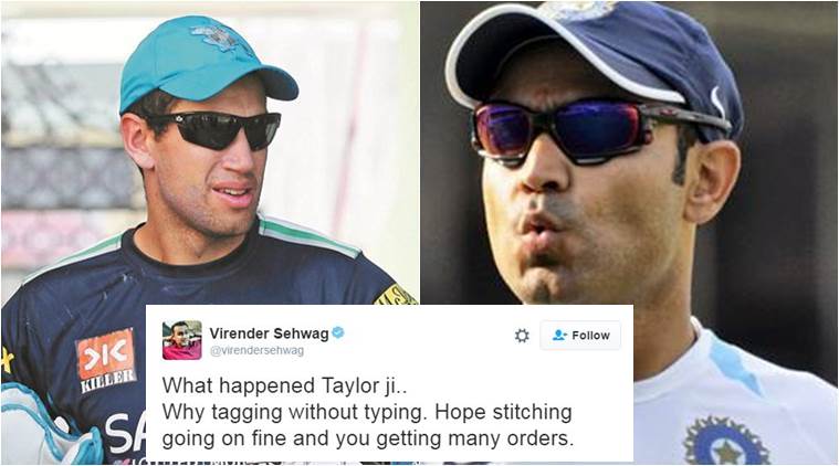 Virender Sehwag trolled Ross Taylor