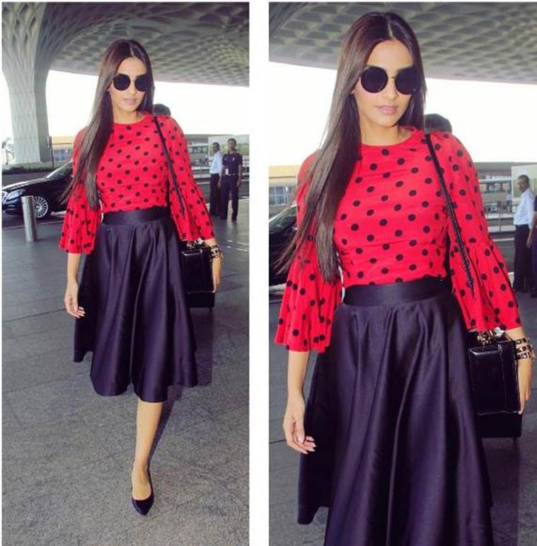 Sonam Kapoor in Dolce & Gabbana and Dhruv Kapoor. (Source: Instagram/Sonam Kapoor)