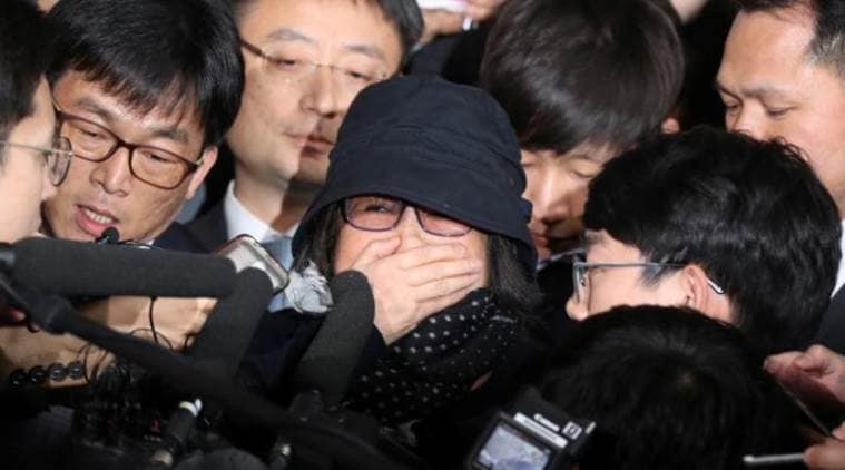 South Korea, South Korea political crisis, South Korean woman arrested, Choi Soon-sil, President Park Geun-hye, South Korea news, world news, latest news, indian express