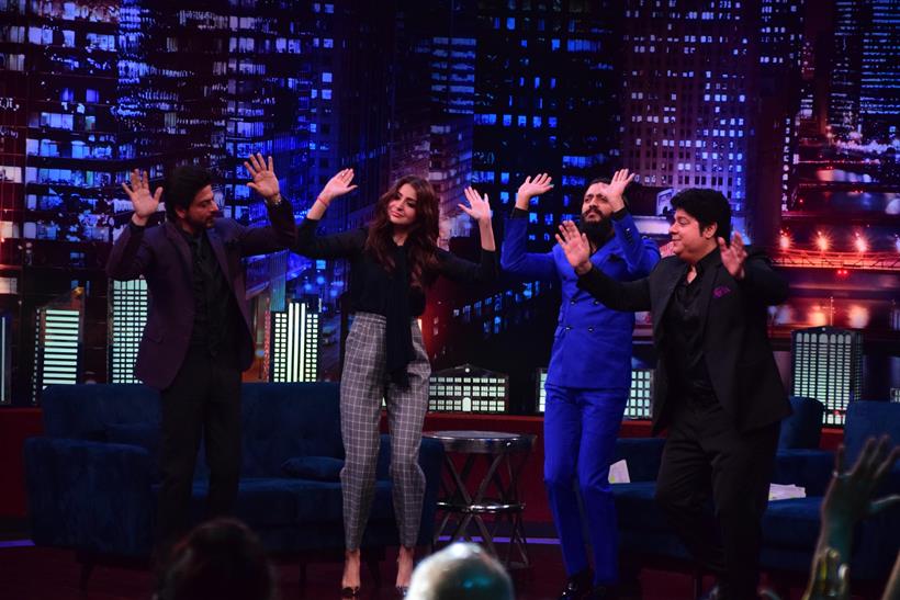 anushka sharma, shah rukh khan, riteish deshmukh, sajid khan
