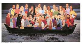 delhi, delhi exhibition, socio political realities, india, sri lanka, ps jalaja, boat people, vietnam war, art, indian express talk