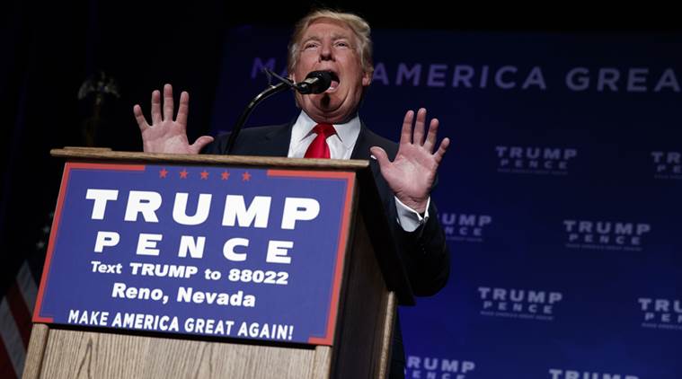Republican presidential candidate Donald Trump speaks during a campaign rally, Saturday, Nov. 5, 2016, in Reno, Nev. (AP Photo/ Evan Vucci)