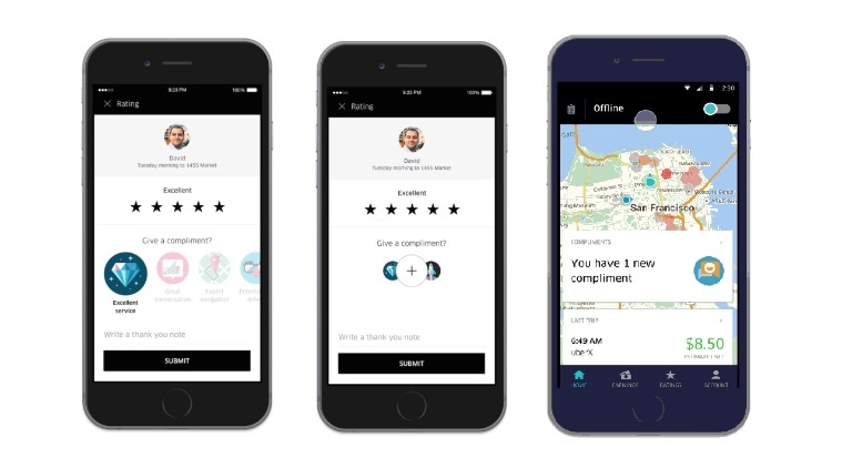 Uber Compliments is a new, improved way of driver feedback ...