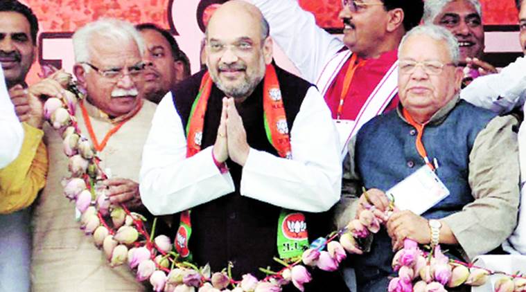 amit shah, amit shah on sp, sp grand alliance, samajwadi party grand alliance, sp grand alliance, amit shah sp alliance, amit shah up elections, india news, indian express news