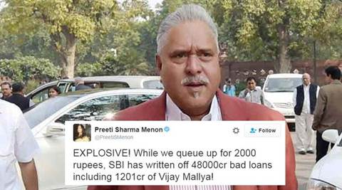 Getting away easy? Twitterati can’t stomach Vijay Mallya’s Rs 1,200 cr loan write-off