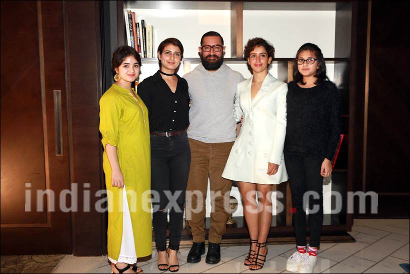 dangal, dangal special screening, Aamir Khan, Sakshi Tanwar, dangal cast