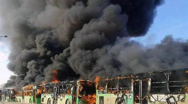 aleppo, aleppo syria, aleppo evacuation, aleppo update, aleppo buses burn, red cross, red cross aleppo, kids , aleppo children, aleppo women, aleppo people, aleppo innocent, WHO, UN, Russia, syria, Aleppo,Bashar-al Assad, Vladimir putin, ISIS, islamic state, aleppo news, latest world news