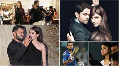 Peck it out! Virat Kohli and Anushka Sharma lock it with love