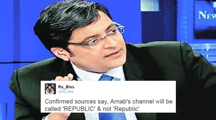 Arnab Goswami's new venture is called 'Republic'