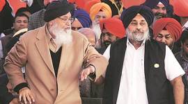 punjab, punjab elections, punjab polls, sad, bjp, sad bjp, sad bjp rally, moga rally, sukhbir singh badal, syl, syl project, water sharing, punjab haryana water sharing, indian express news, india news