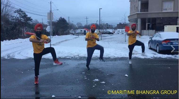 Celebrating winter and toiling task in style!(Source: Maritime Bhangra Group/ Facebook)