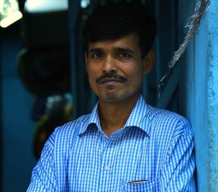 Bharat Gujar works in Cafe Leopold and was hit during the terrorist attack of 26th November 2008.
Express photo by Nirmal Harindran, 21st November 2016, Mumbai.