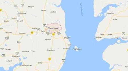 rajkot, gujarat, gujarat news, rajkot road accident, police constable killed in bhavnagar road accident, police constable motorbike accident bhavnagar gujarat, gujarat news, indian express, india news