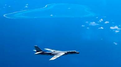 south china sea, china underwater platform, south china sea underwater platform, china, china missiles, china ballistic missiles, live drills, china missile drills, world news, indian express news