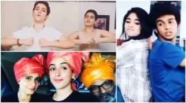 dangal girls dubsmash, aamir khan dangal daughters dubsmash, fatima sanya dubsmash, fatima sana sheikh dubsmash video, sanya malhotra dubsmash video, younger versions dangal daughters, zaira wasim dubsmash, suhani bhatnagar dubsmash, zaira suhani ritwik dubsmash, dangal funny videos, zaira dubsmash, aamir khan dangal daughters, dangal director, aamir khan, dangal news, bollywood news, bollywood updates, entertainment news, indian express news, indian express