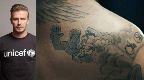 david beckham, david beckham unicef, david beckham tattoos, david beckham unicef video, david beckham child abuse video, david beckham tattoo video, david beckham un goodwill ambassador, david beckham football, indian express, indian express news
