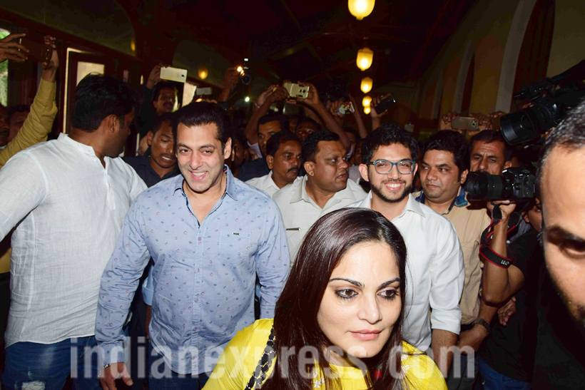 Salman Khan, Salman Khan news, Salman Khan bmc, bmc Salman Khan, Salman Khan pics, Salman Khan images, Salman Khan photos, Salman Khan Aditya Thackeray, Aditya Thackeray salman khan, alvira khan, salman alivira, entertainment photos, indian express, indian express news