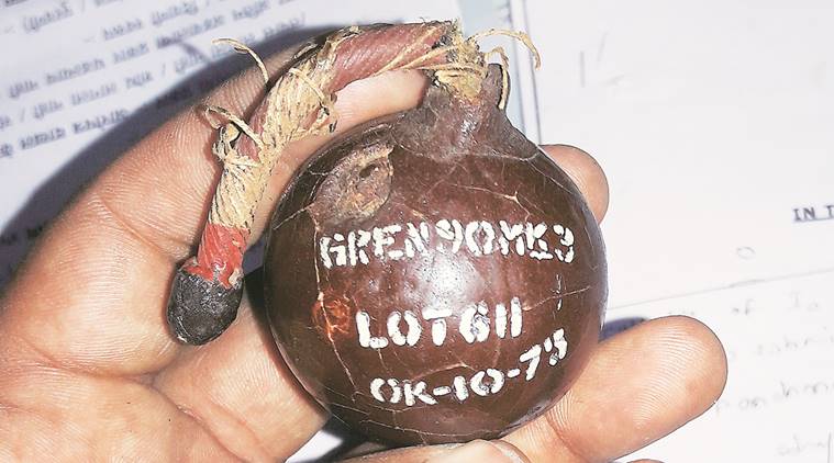 Police have found two bomb-like objects at Vishwanath Ganpati Salunke’s house. Express