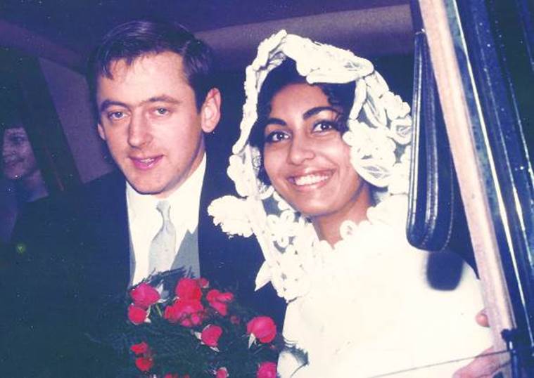 David Powell and Reita Faria at their wedding 45 years ago.