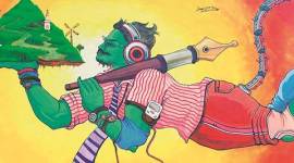 hanuman-painting-480 Mood Indigo, transform maharashtra, devendra fadnavis, fadnavis, CM fadnavis, hanuman painting, hanuman painting removed, shiv sena, sena, indian express news, mumbai, mumbai news