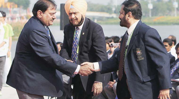 suresh kalmadi, abhay singh chautala, chautala, kalmadi, ioa life president, indian olympic association, ioa suspended, ioa sports ministry, sports, sports news