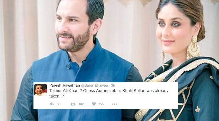 Kareena Kapoor Khan and Saif Ali Khan's son is named Taimur Ali Khan Pataudi 