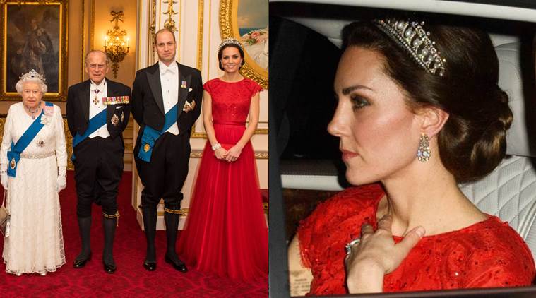 Kate Middleton steps out in Princess Diana’s tiara and recycled Jenny ...