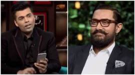 aamir khan, karan johar, koffee with karan, dangal koffee with karan, aamir khan koffee with karan, sanya malhotra, fatima sana shaikh, dangal, karan aamir, indian express, indian express news, bollywood news, entertainment news, television