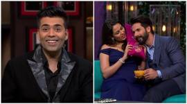 Koffee with Karan, shahid kapoor mira rajput Koffee with Karan, karan johar Koffee with Karan, Koffee with Karan teaser, Koffee with Karan shahid mira, shahid mira chemistry Koffee with Karan, shahid mira love, karan dirty question to shahid, mira too much in love Shahid, shahid kapoor wife, shahid kapoor personal life, shahid kapoor news, Koffee with Karan news, television news, television updates, entertainment news, indian express news, indian express