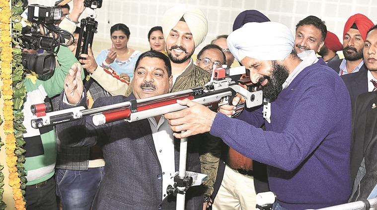 Mohali shooting range, Majithia opens facility, Mohli news, latest news, India news, National news, Punjab news, 