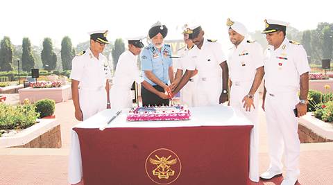 At the Navy Day celebrations