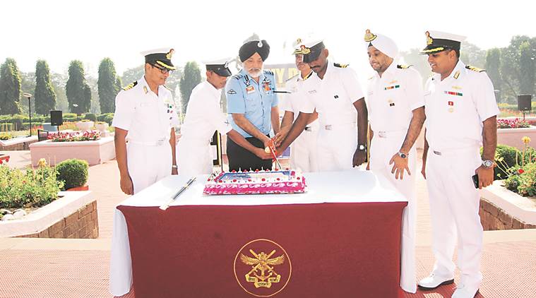 At the Navy Day celebrations