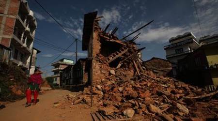 nepal, nepal news, nepal earthquake relief camp, nepal destroys earthquake relief camp, nepal earthquake victims homeless, world news, indian express