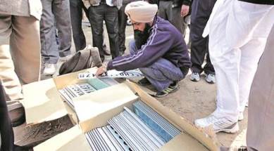 HSRP, high security registration plates, Number Plates, Transport dept, fail to hire firm, pendency, pandency crosses mark, chandigarh news,indian express news