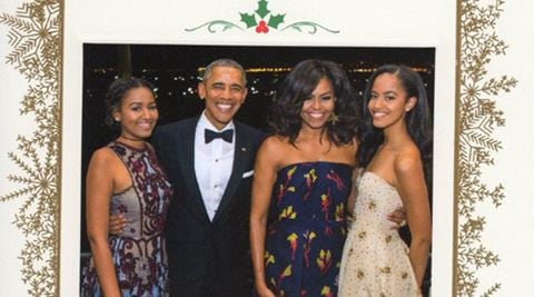 Twitterati get teary-eyed over the Obamas’ last Christmas letter from the White House