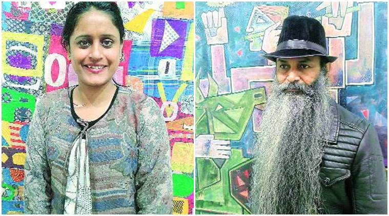 Art Exhibition, Taslim Jamal artist, Punjab Kala Bhawan, Amit Rajvanshi artist, Punjab art exhibition, indian express news