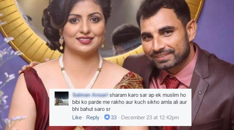 mohammed shami, mohammed shami facebook post, mohammed shami facebook post news, mohammed shami wife dress, mohammed shami Facebook, mohammed shami Twitter, indian express, indian express news, trending, trending in india,