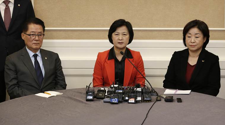 South korea, south korea president, south korea president park, president park, south korea protest, protest in south korea, impeachment, south korea president impeached, Park Geun-hye, south korea news, seoul news, indian express news