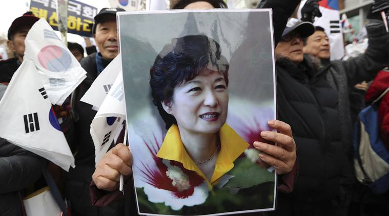 South Korean President Park Geun-hye, protest in South Korea, South Korean president corruption charges, Park Geun-Hye corruption charges, Seoul, South Korea, anti-Park, world news, indian express news